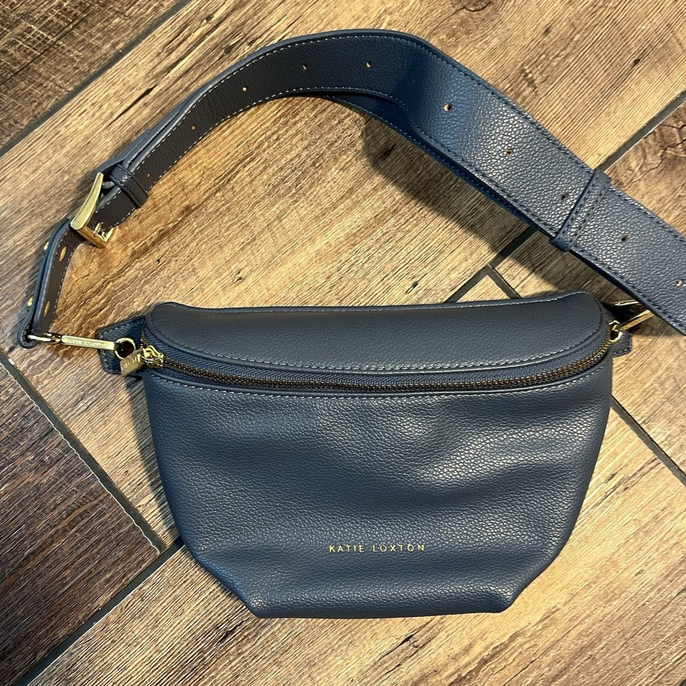 Katie Loxton Cara Blue Belt Crossbody Bag  Fanny Pack Vegan Leather Design